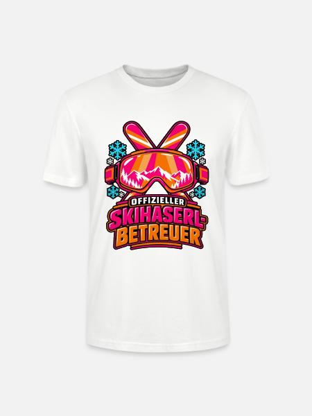 Offizieller Skihaserl-Betreuer - Après-Ski - Stanley/Stella Unisex Bio-T-Shirt CRAFTER - Weiß