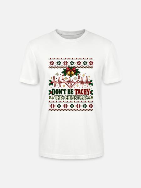 Don't Be Tachy This Christmas - Stanley/Stella Unisex Bio-T-Shirt CRAFTER - Weiß