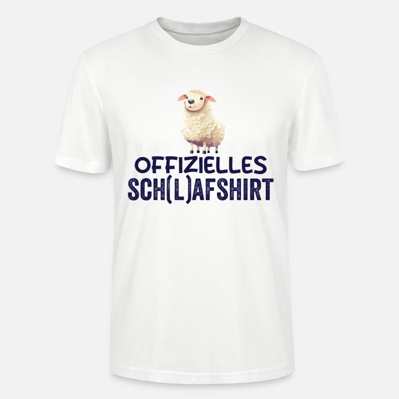 Schlafschatz Schaf - Stanley/Stella Unisex Bio-T-Shirt CRAFTER - Weiß