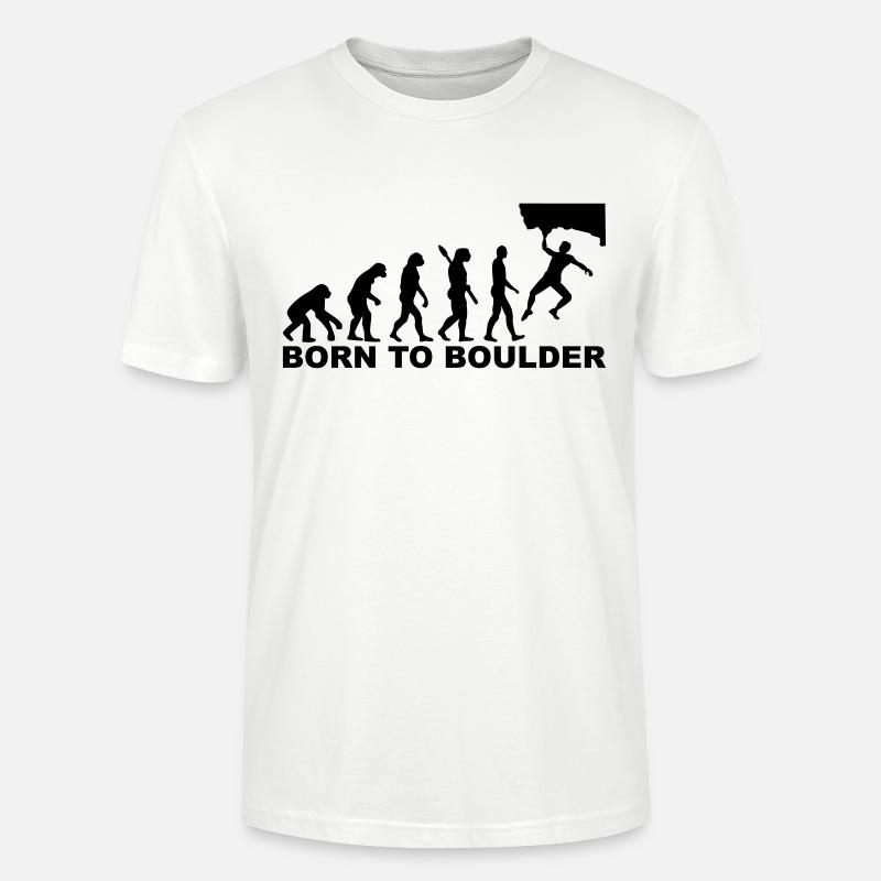 Evolution boulder - Stanley/Stella CRAFTER Unisex Organic T-Shirt - white