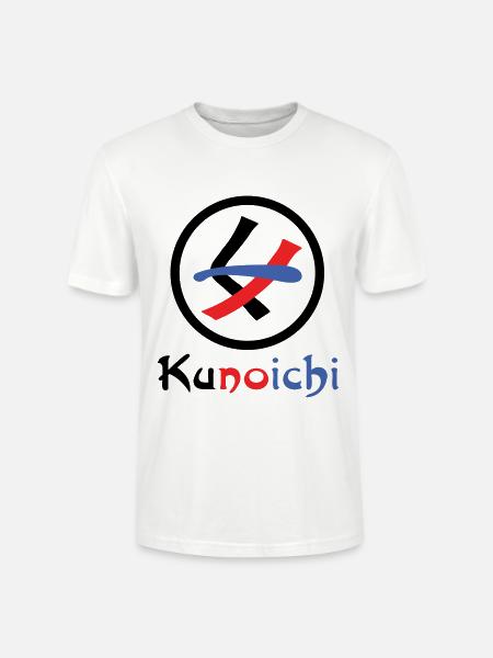 Female Ninja Kunoichi くノ一 - Stanley/Stella CRAFTER Unisex Organic T-Shirt - white