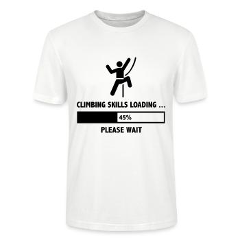 Chargement des compétences d’escalade S’il vous plaît attendre - T-shirt bio CRAFTER Stanley Stella Unisexe - blanc - Devant - Alina (178cm) & Michal (187cm)
