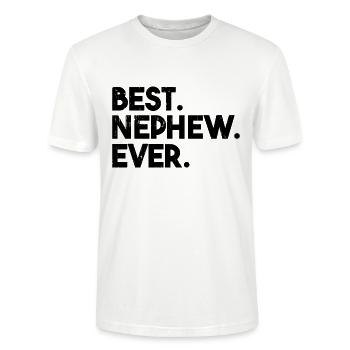 Best Nephew Ever - Stanley/Stella CRAFTER Unisex Organic T-Shirt - white - Front - Alina (178cm) & Michal (187cm)