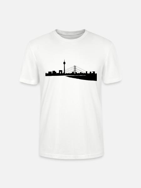 Skyline Düsseldorf - Stanley/Stella Unisex Bio-T-Shirt CRAFTER - Weiß