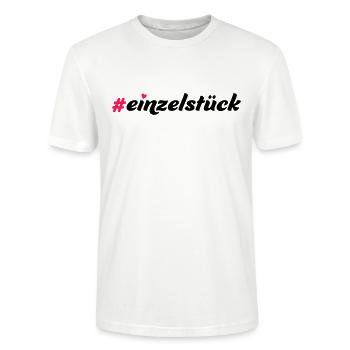 Einzelstück - Stanley/Stella Unisex Bio-T-Shirt CRAFTER - Weiß - Vorne - Alina (178cm) & Michal (187cm)