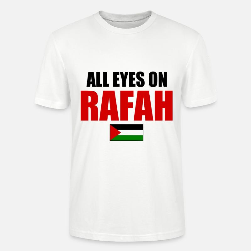 all eyes on rafah - T-shirt bio CRAFTER Stanley Stella Unisexe - blanc