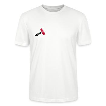 darts dart - Stanley/Stella CRAFTER Unisex Organic T-Shirt - white - Front - Alina (178cm) & Michal (187cm)