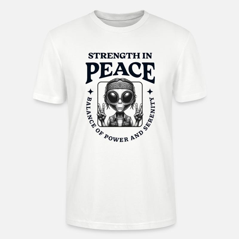 Peace - Stanley/Stella Unisex Bio-T-Shirt CRAFTER - Weiß