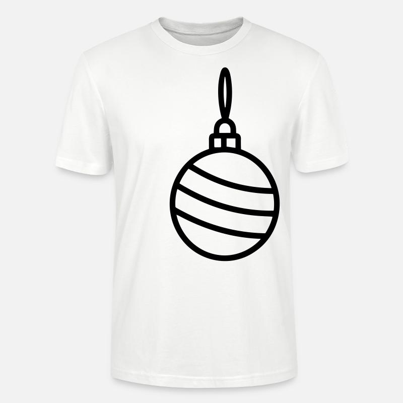 Weihnachtskugel - Stanley/Stella Unisex Bio-T-Shirt CRAFTER - Weiß