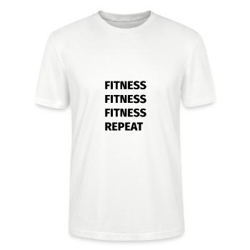 FITNESS - Stanley Stella CRAFTER unisex økologisk-T-shirt - hvid - Foran - Alina (178cm) & Michal (187cm)