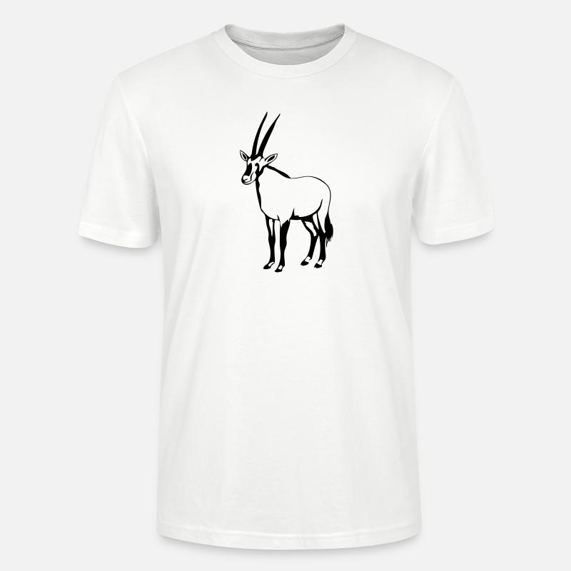 Oryx - Antilope - Stanley/Stella Unisex Bio-T-Shirt CRAFTER - Weiß