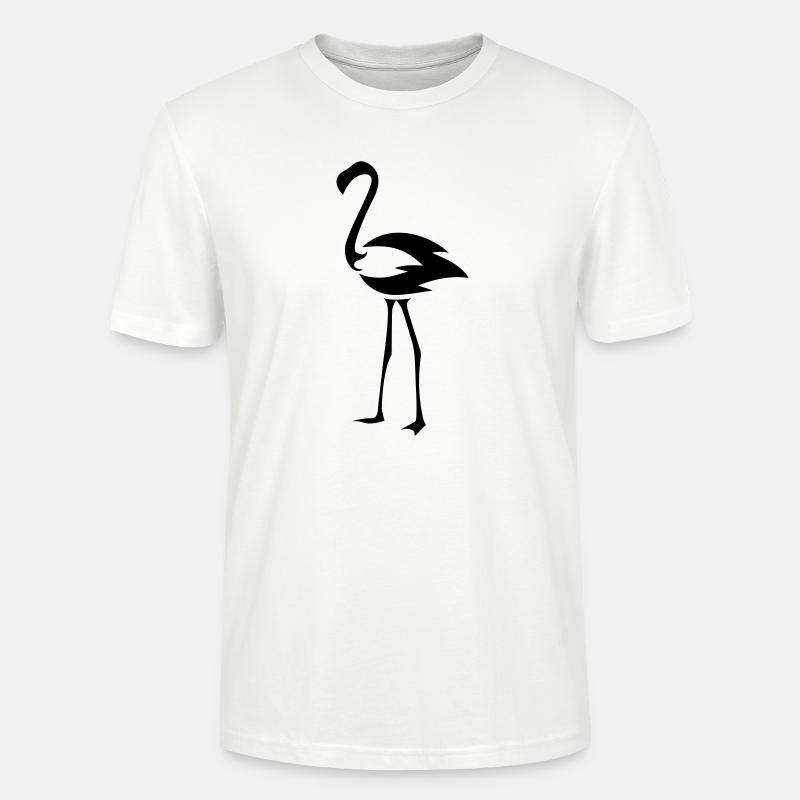 Flameingo Vogel - Stanley/Stella Unisex Bio-T-Shirt CRAFTER - Weiß