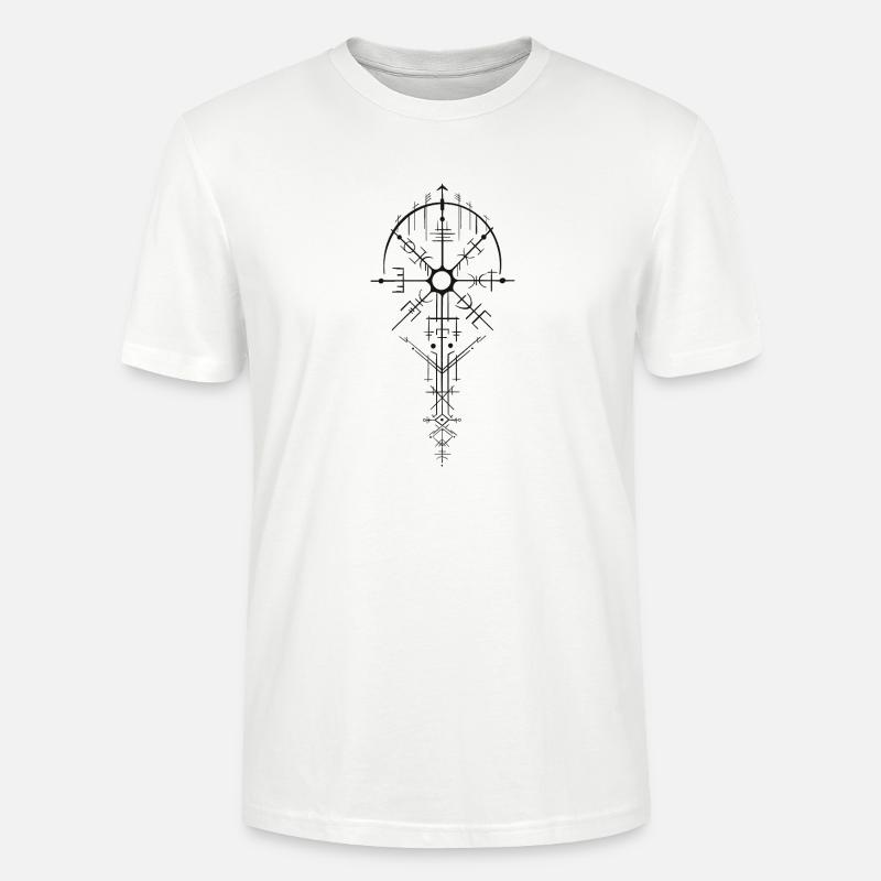 Nordisch Runenamulett Design - Stanley/Stella Unisex Bio-T-Shirt CRAFTER - Weiß