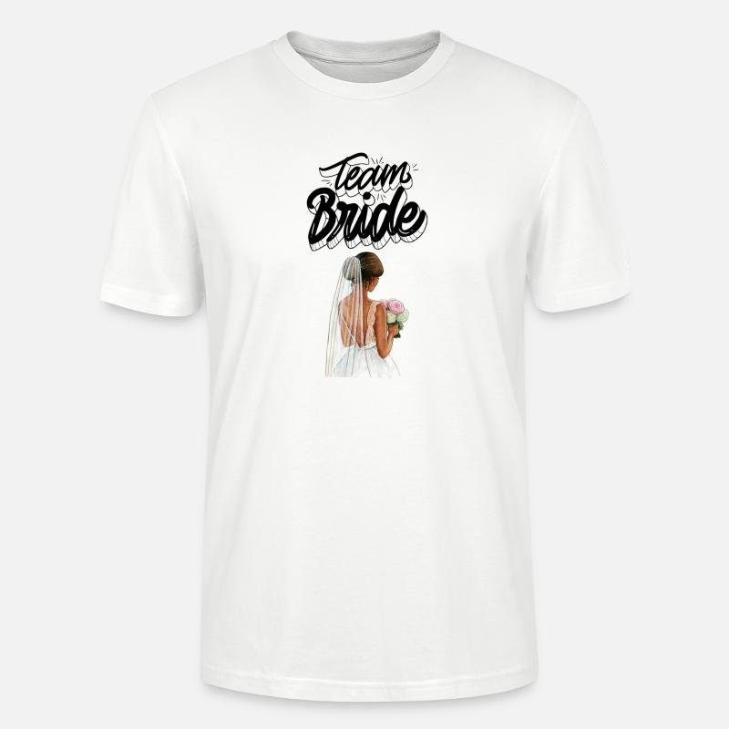 Team Bride mit der Braut - Stanley/Stella Unisex Bio-T-Shirt CRAFTER - Weiß