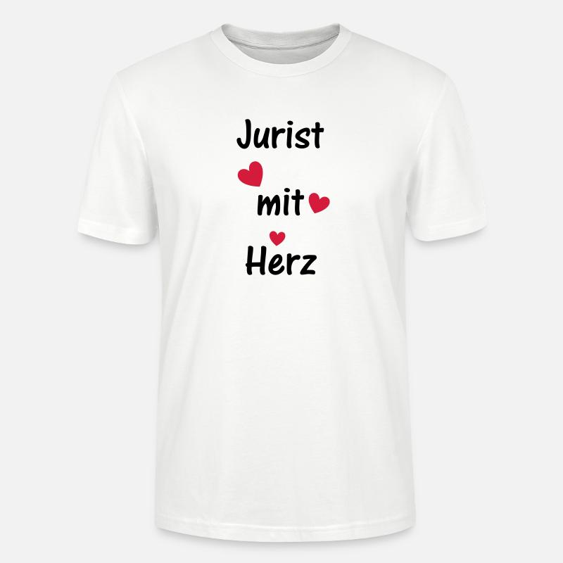 Jurist mit Herz - Stanley/Stella Unisex Bio-T-Shirt CRAFTER - Weiß