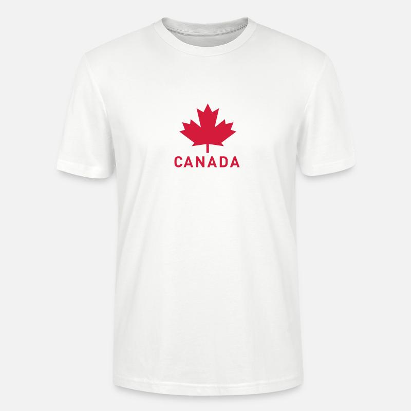 Canada Leaf einfarbig - Stanley/Stella Unisex Bio-T-Shirt CRAFTER - Weiß