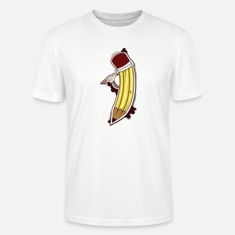 Ein Bleistift bringt einen Bleistift - Stanley/Stella Unisex Bio-T-Shirt CRAFTER - Weiß