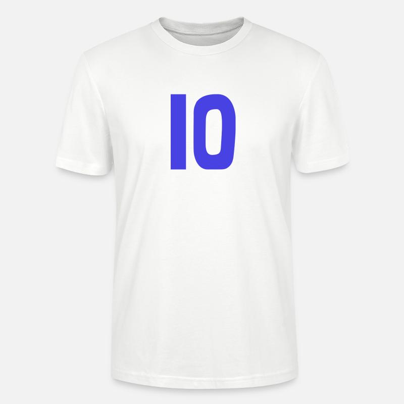 10. 10 ANS. 10e ANNIVERSAIRE. ANNIVERSAIRE 10 ANS. - T-shirt bio CRAFTER Stanley Stella Unisexe - blanc