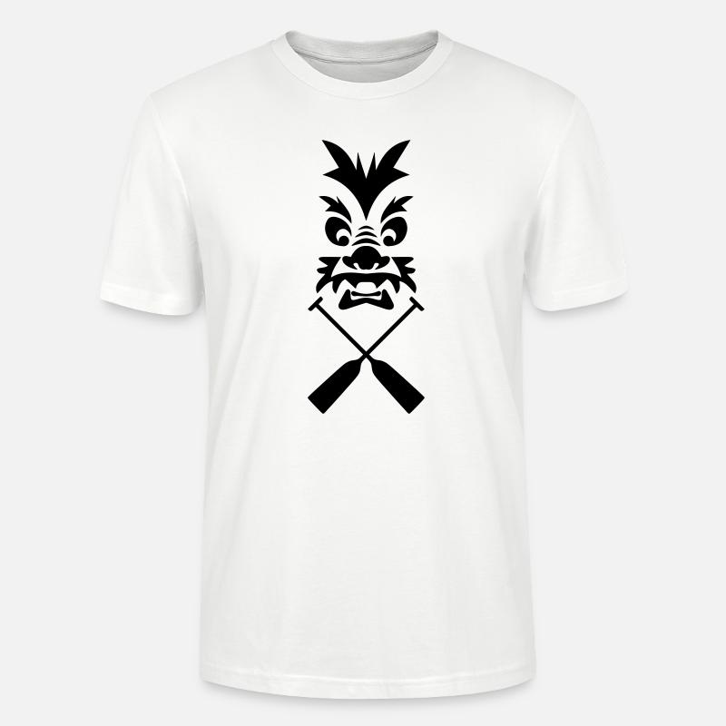 Drachenboot Drache Paddel 1c - Stanley/Stella Unisex Bio-T-Shirt CRAFTER - Weiß