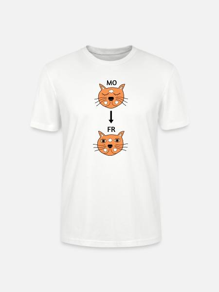 Monday to Friday - Stanley/Stella CRAFTER Unisex Organic T-Shirt - white