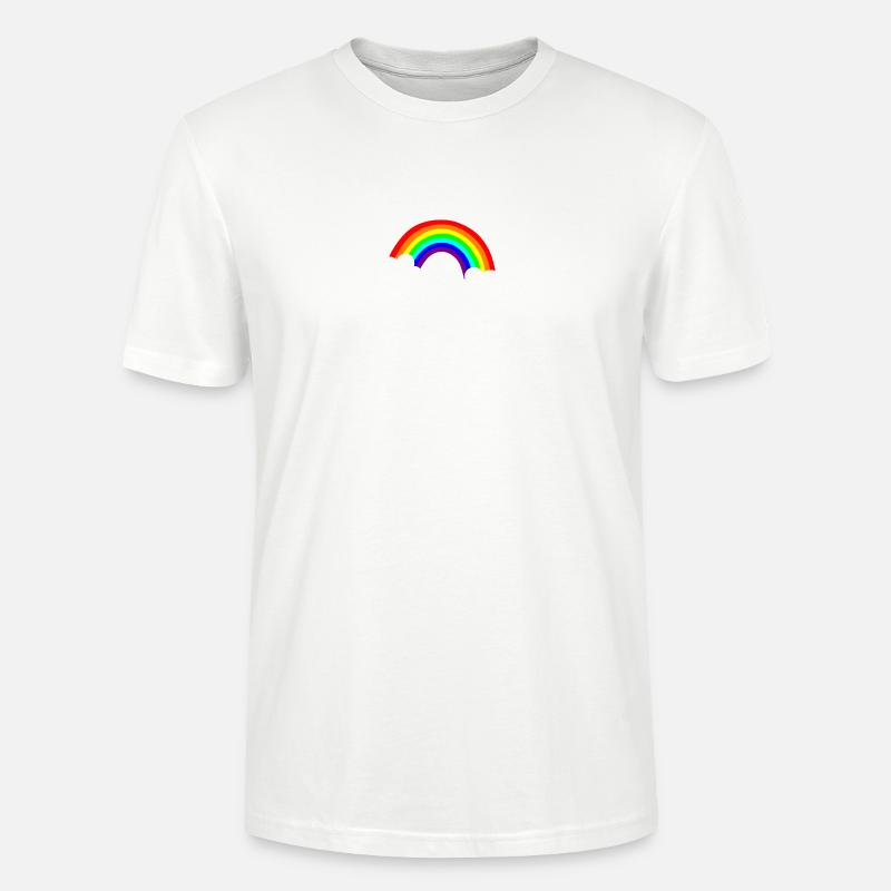 arc en ciel - T-shirt bio CRAFTER Stanley Stella Unisexe - blanc