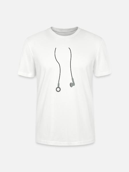 kopfhoerer3 - Stanley/Stella CRAFTER Unisex Organic T-Shirt - white