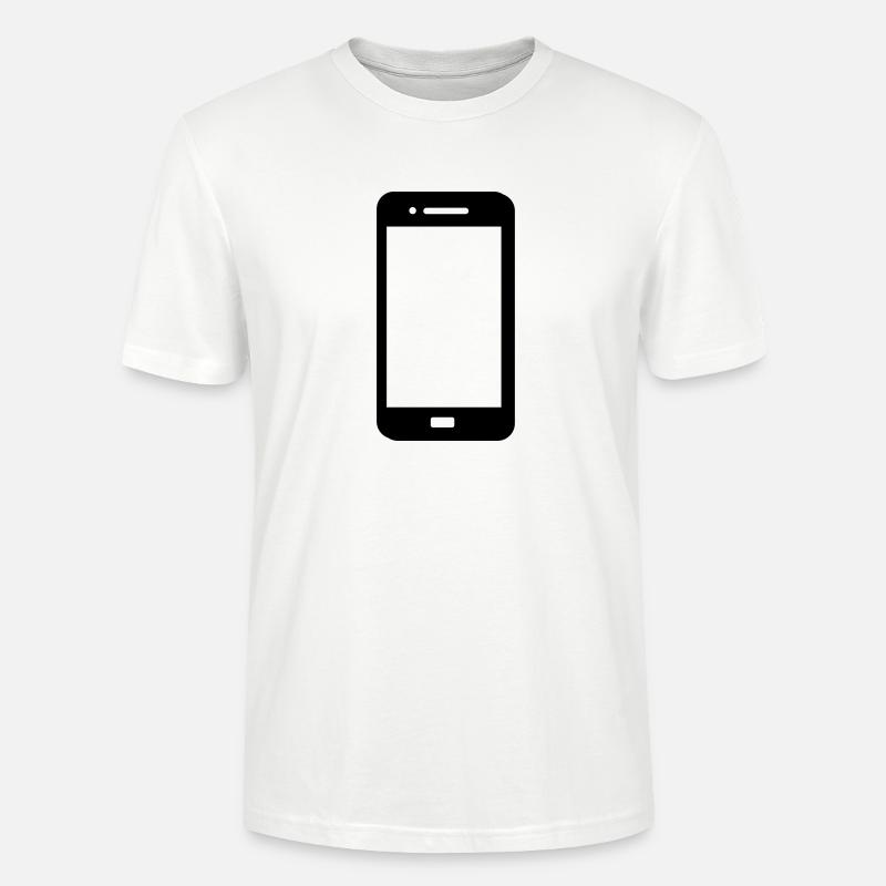 Mobile Phone Vektor - Stanley/Stella Unisex Bio-T-Shirt CRAFTER - Weiß