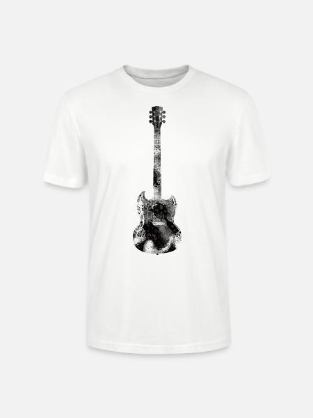 Gitarre Mit Würfeln - Stanley/Stella Unisex Bio-T-Shirt CRAFTER - Weiß