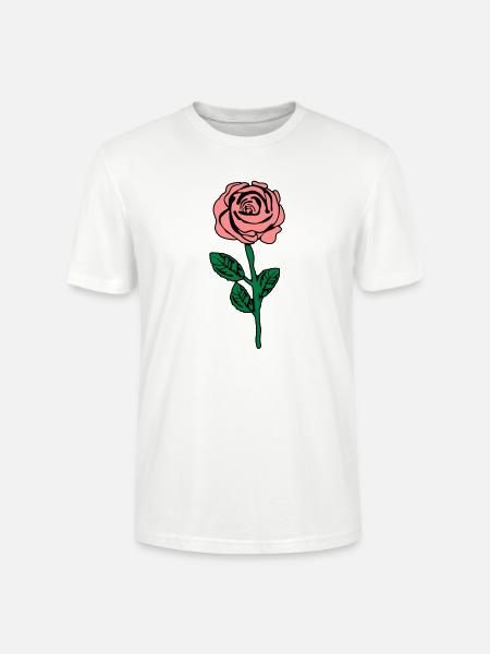 rose_design_002 - Stanley/Stella CRAFTER Unisex Organic T-Shirt - white