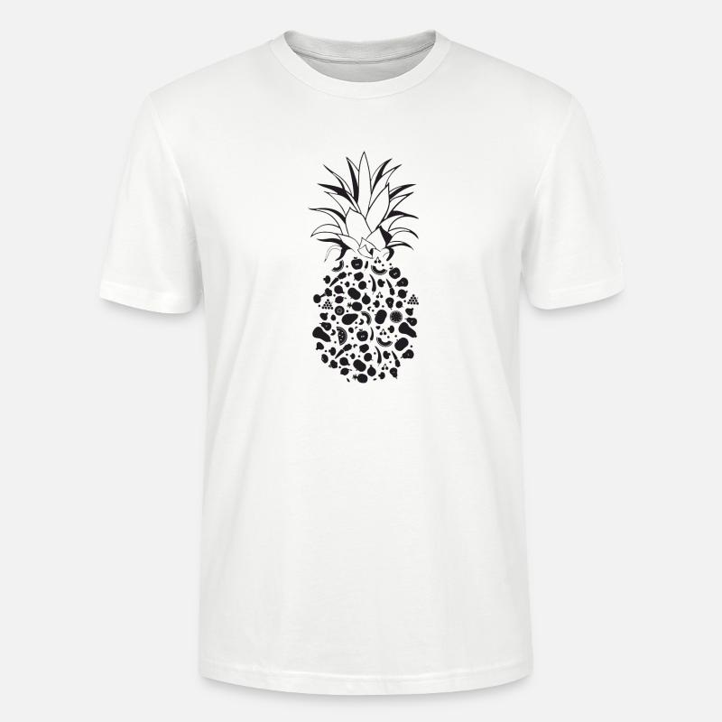 Früchte als Ananas - Stanley/Stella Unisex Bio-T-Shirt CRAFTER - Weiß