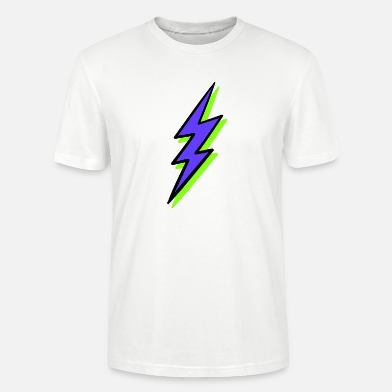 Rayon abstrait dans les tons néon - T-shirt bio CRAFTER Stanley Stella Unisexe - blanc