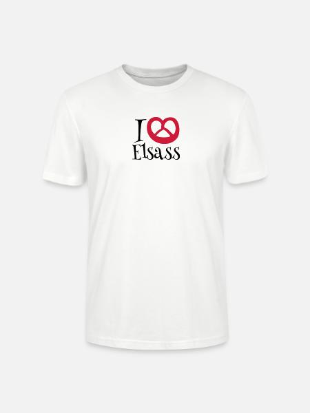 i love ELSASS - T-shirt bio CRAFTER Stanley Stella Unisexe - blanc