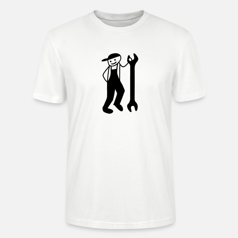 Artisans avec clé - T-shirt bio CRAFTER Stanley Stella Unisexe - blanc