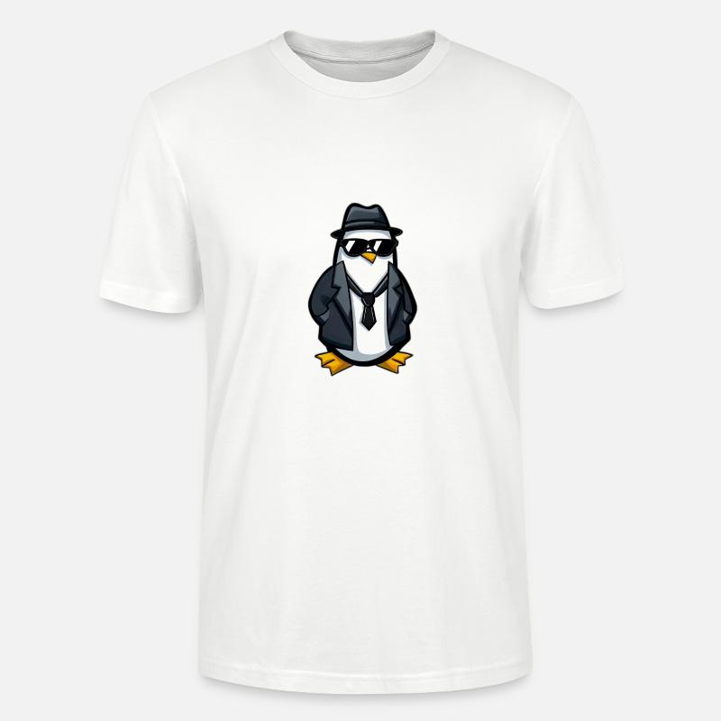 Agent Pinguin - Stanley/Stella Unisex Bio-T-Shirt CRAFTER - Weiß