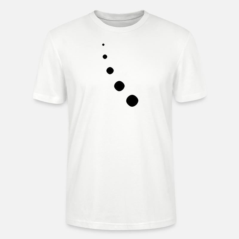 Punkte Dekor Bogen - Stanley/Stella Unisex Bio-T-Shirt CRAFTER - Weiß