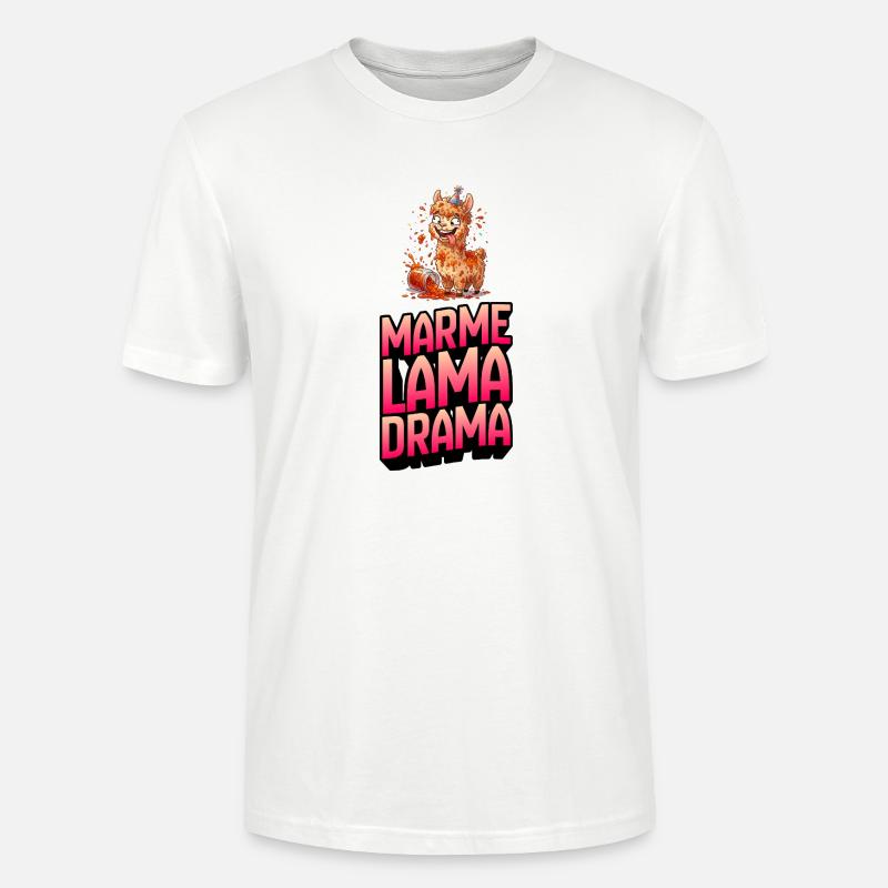 Drame Marme Lama - T-shirt bio CRAFTER Stanley Stella Unisexe - blanc