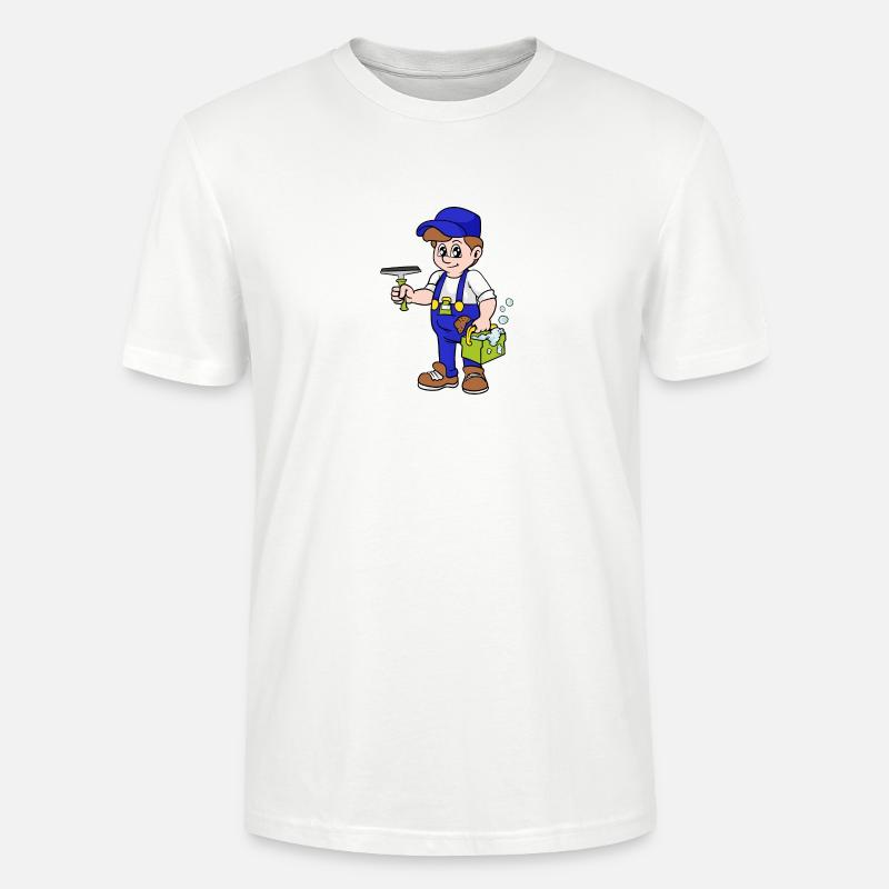 window cleaner - Stanley/Stella CRAFTER Unisex Organic T-Shirt - white