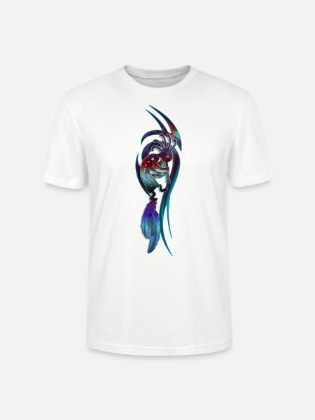 Fruchtbarkeitstanz Kokopelli - Stanley/Stella Unisex Bio-T-Shirt CRAFTER - Weiß