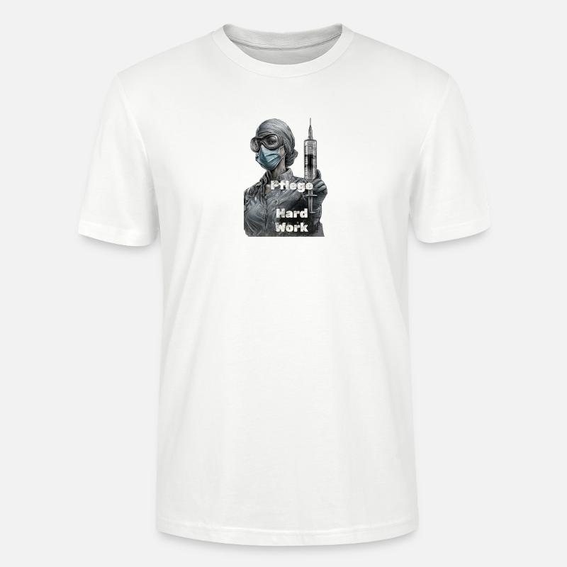 Pflegeheldin Harte Arbeit - Stanley/Stella Unisex Bio-T-Shirt CRAFTER - Weiß