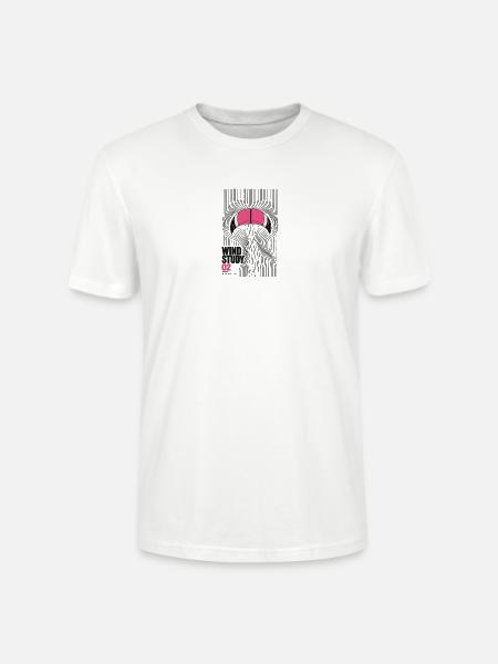 Für Kitesurfer - Wind Study Kite 02 - Stanley/Stella Unisex Bio-T-Shirt CRAFTER - Weiß