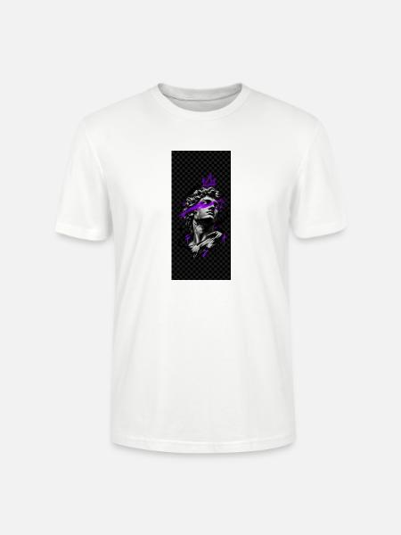 Neonkrone auf der Büste - Stanley/Stella Unisex Bio-T-Shirt CRAFTER - Weiß