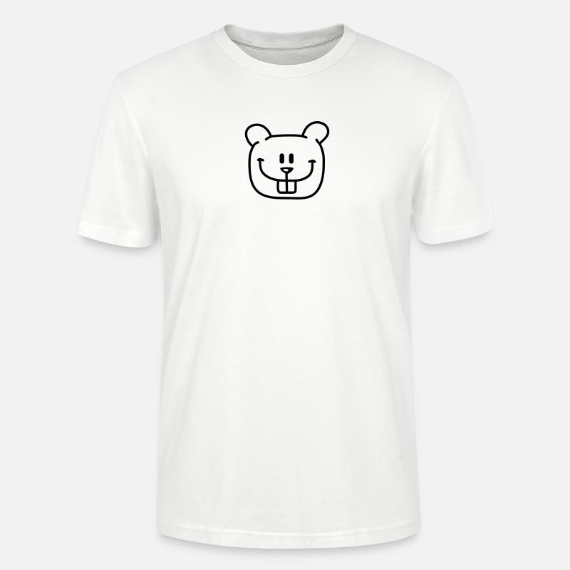 Beaver Face - Stanley/Stella Unisex Bio-T-Shirt CRAFTER - Weiß
