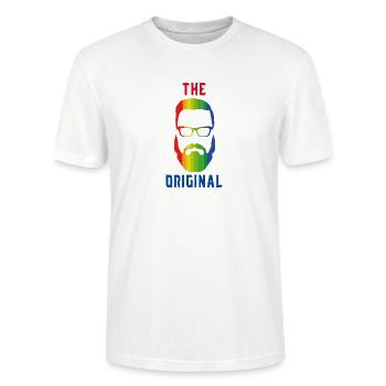 THE ORIGINAL! - Stanley/Stella CRAFTER Unisex Organic T-Shirt - white - Front - Alina (178cm) & Michal (187cm)