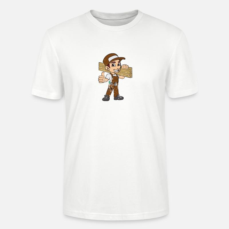 Charpentier charpentier - T-shirt bio CRAFTER Stanley Stella Unisexe - blanc