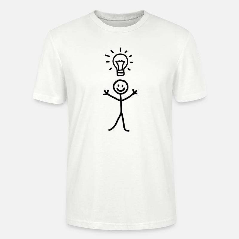 Männchen Idee - line - Stanley/Stella Unisex Bio-T-Shirt CRAFTER - Weiß