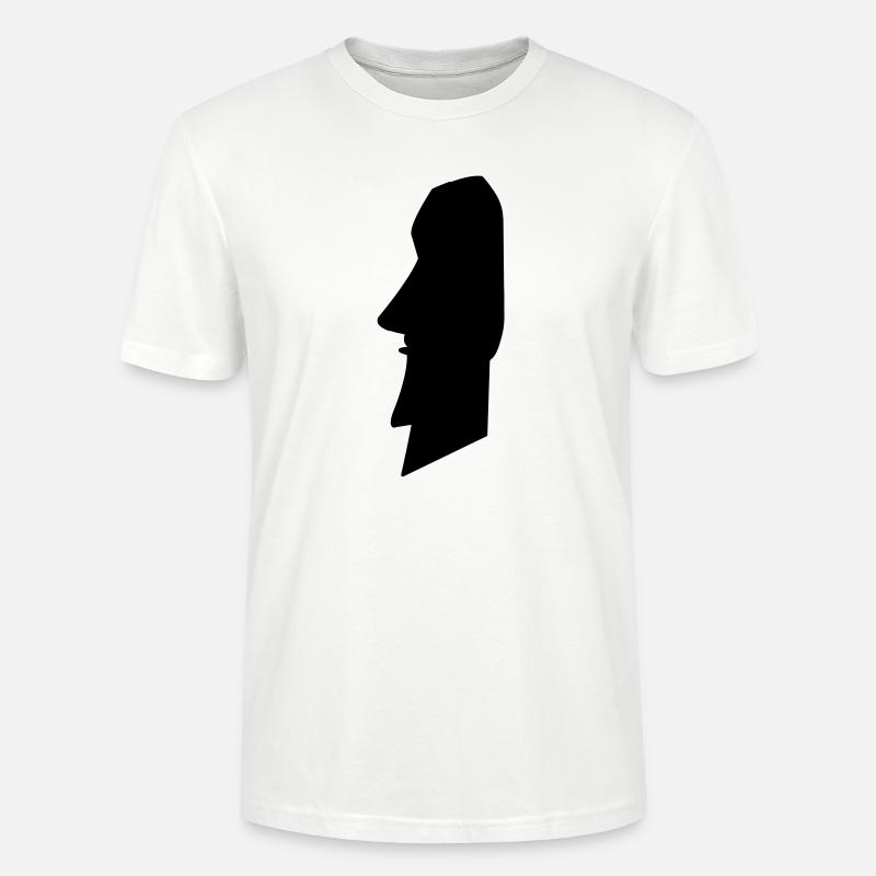 moai_02 - Stanley/Stella Unisex Bio-T-Shirt CRAFTER - Weiß