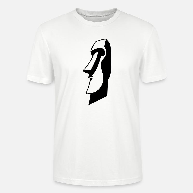 moai_01 - Stanley/Stella Unisex Bio-T-Shirt CRAFTER - Weiß