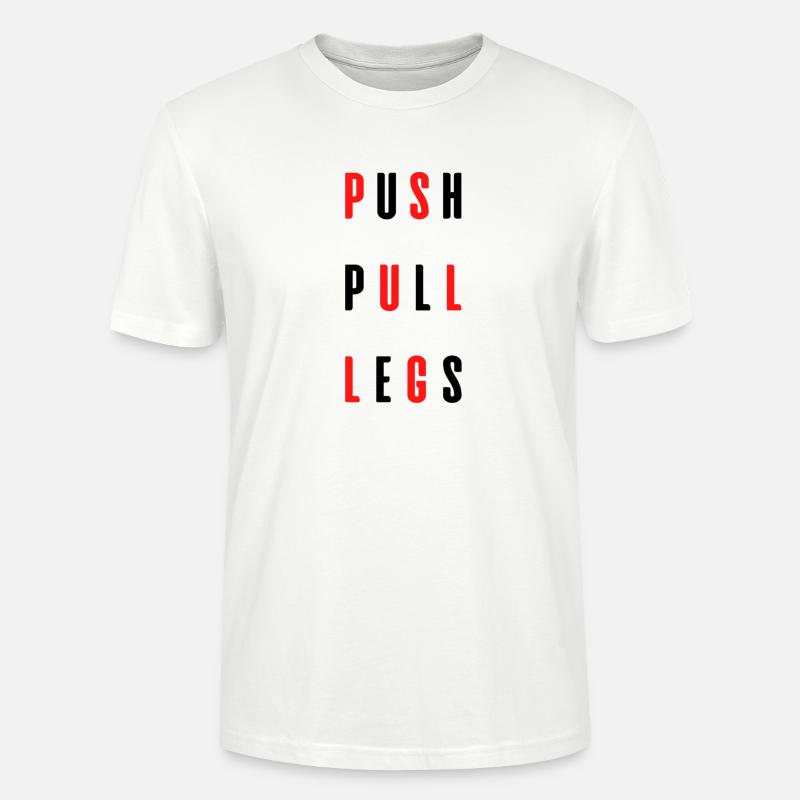 PUSH PULL LEGS - T-shirt bio CRAFTER Stanley Stella Unisexe - blanc