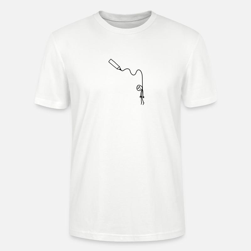 hangman_drawing - T-shirt bio CRAFTER Stanley Stella Unisexe - blanc