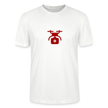 Drone Grapher Drone Fly & Drone Flight - T-shirt bio CRAFTER Stanley Stella Unisexe - blanc - Devant - Alina (178cm) & Michal (187cm)
